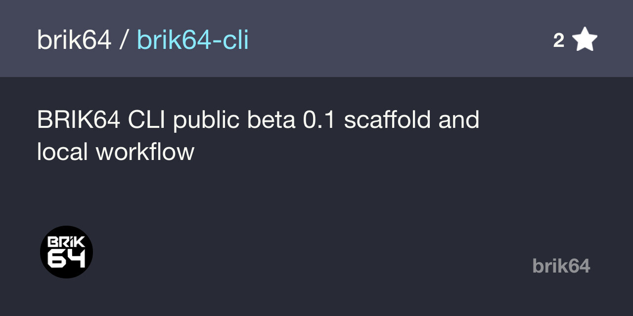 brik64-cli