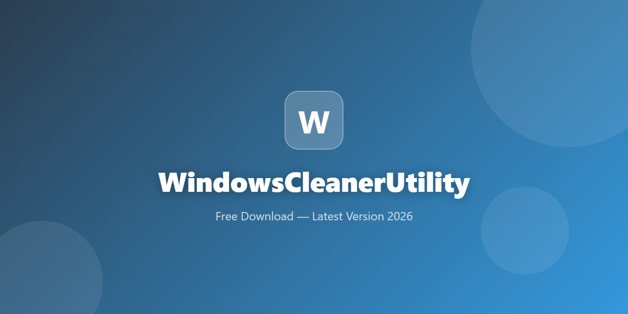 WindowsCleanerUtility
