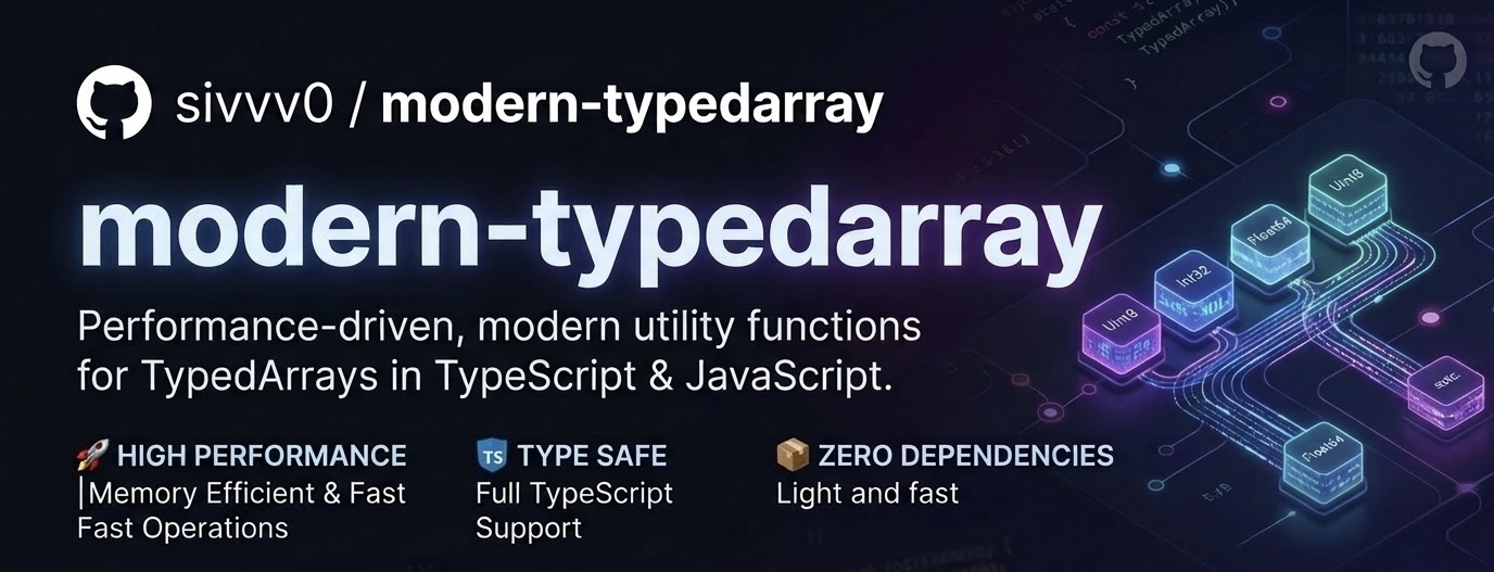 GitHub - sivvv0/modern-typedarray: Future-proof TypedArray with ES2024 ...