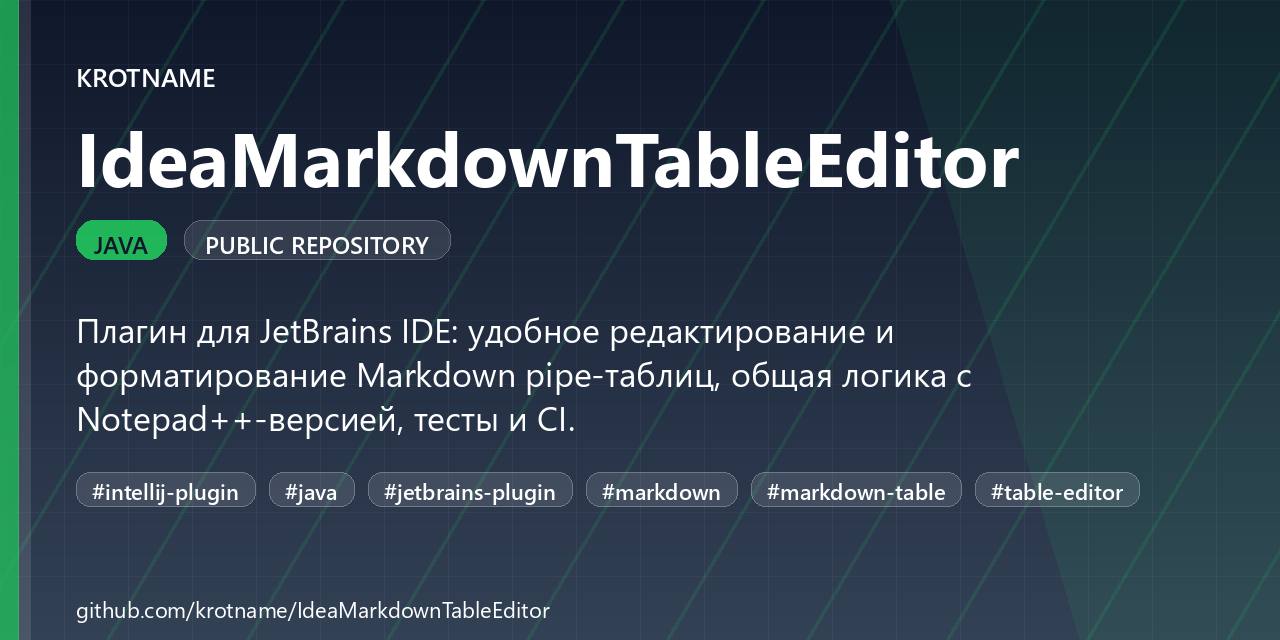 IdeaMarkdownTableEditor