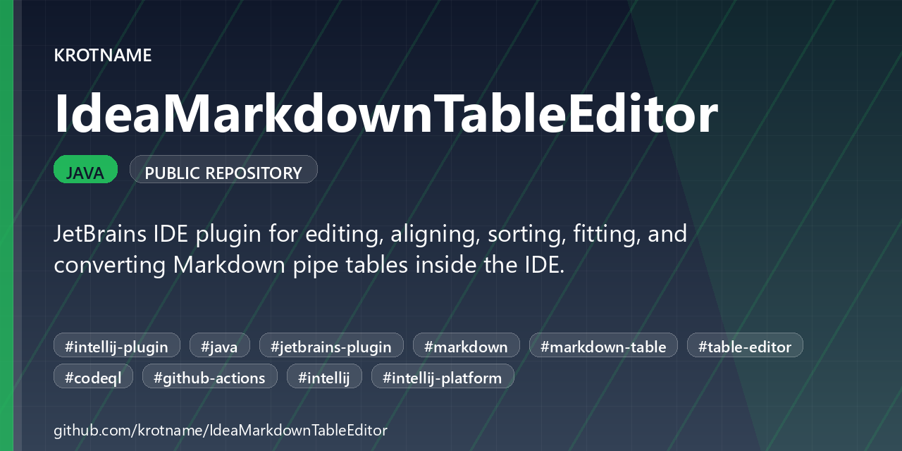 IdeaMarkdownTableEditor