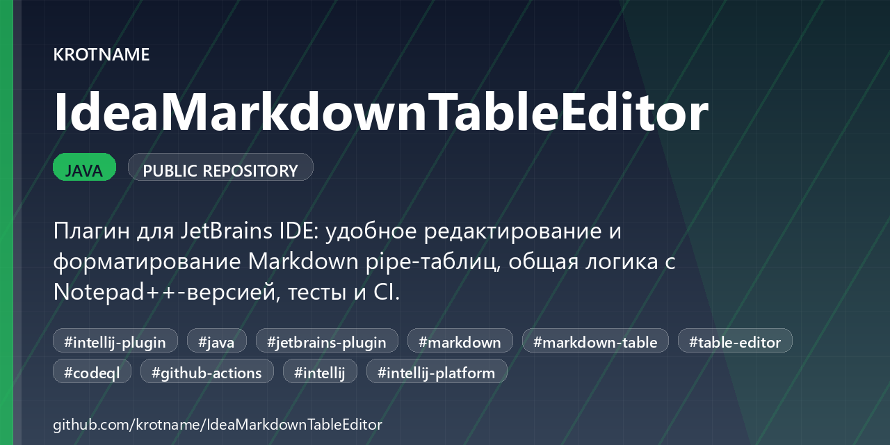 IdeaMarkdownTableEditor