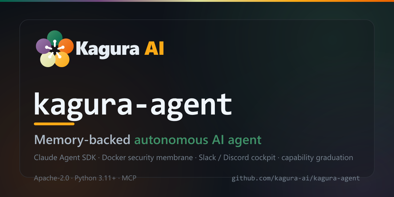 GitHub - kagura-ai/kagura-agent: Memory-backed autonomous AI agent on ...