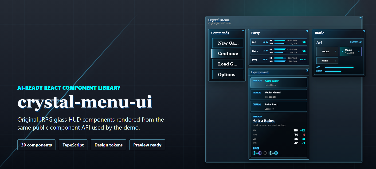 crystal-menu-ui