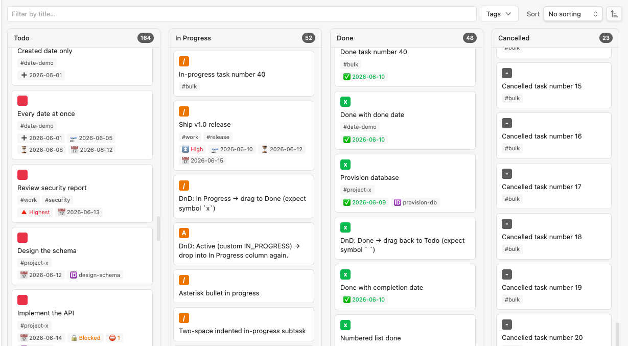 obsidian-tasks-kanban