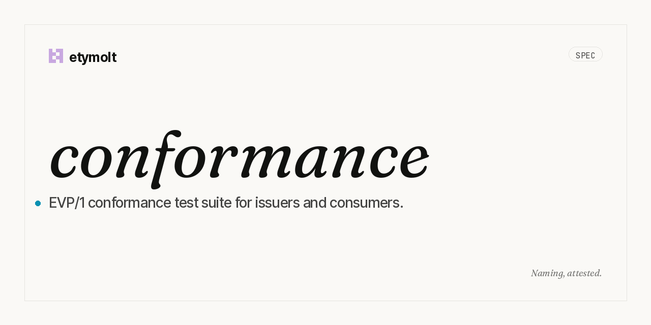 conformance
