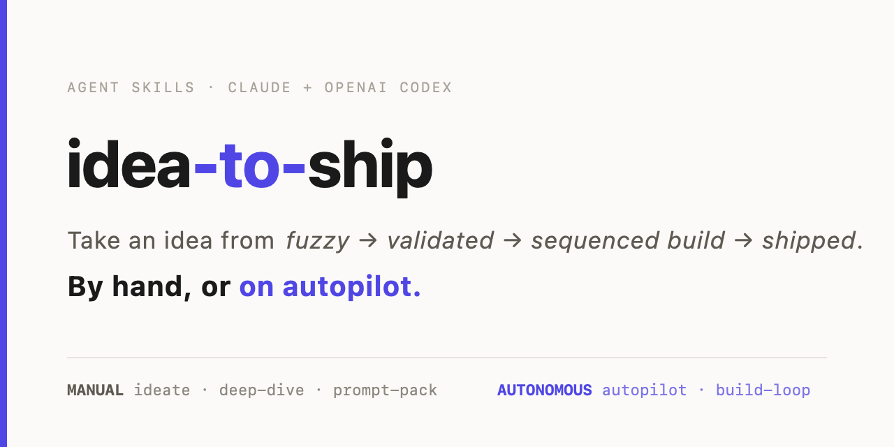 idea-to-ship-skills