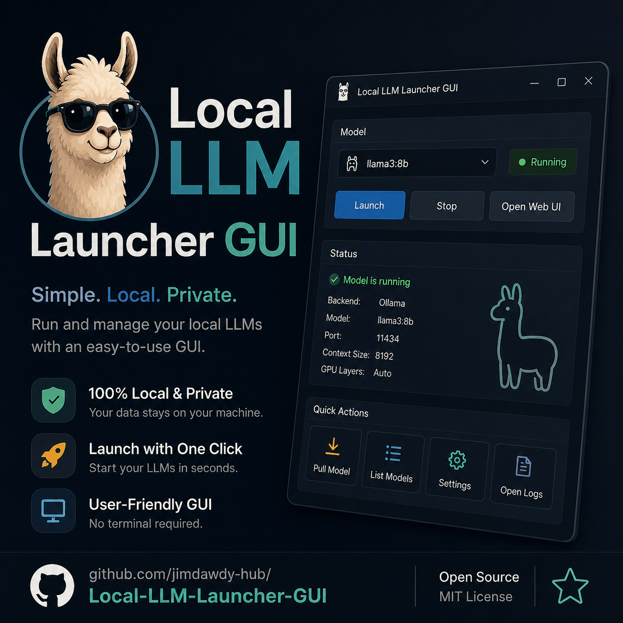 GitHub - jimdawdy-hub/Local-LLM-Launcher-GUI: A friendly GUI for ...