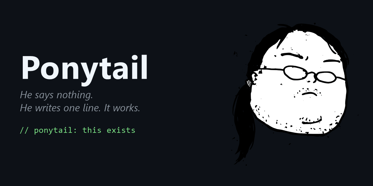 Ponytail, AI agent가 코드를 덜 쓰게 하는 규칙 모음