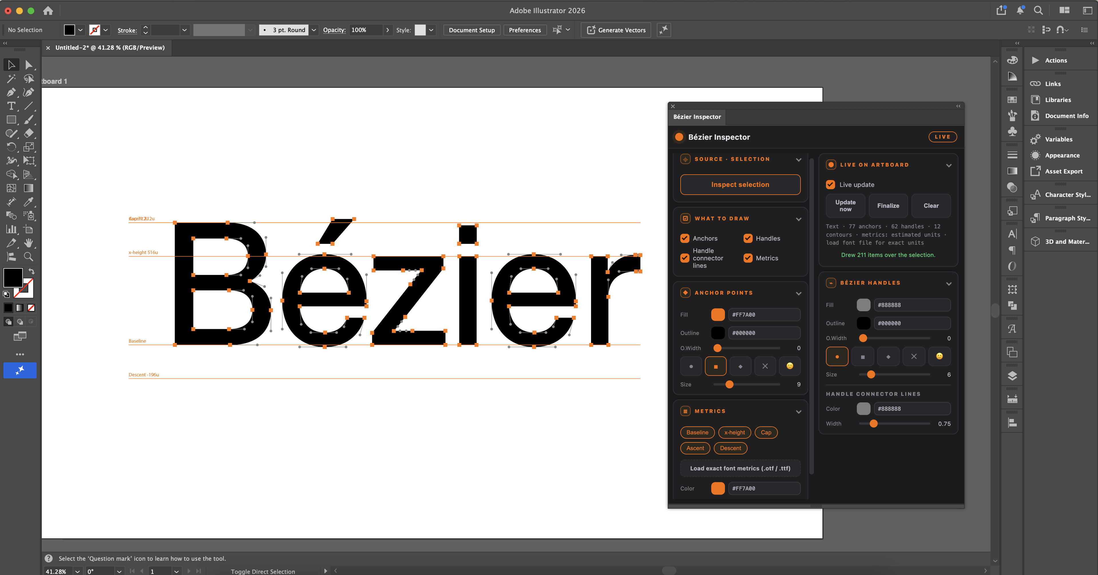 GitHub - jmlee9762/bezier-inspector-for-illustrator: Adobe Illustrator ...