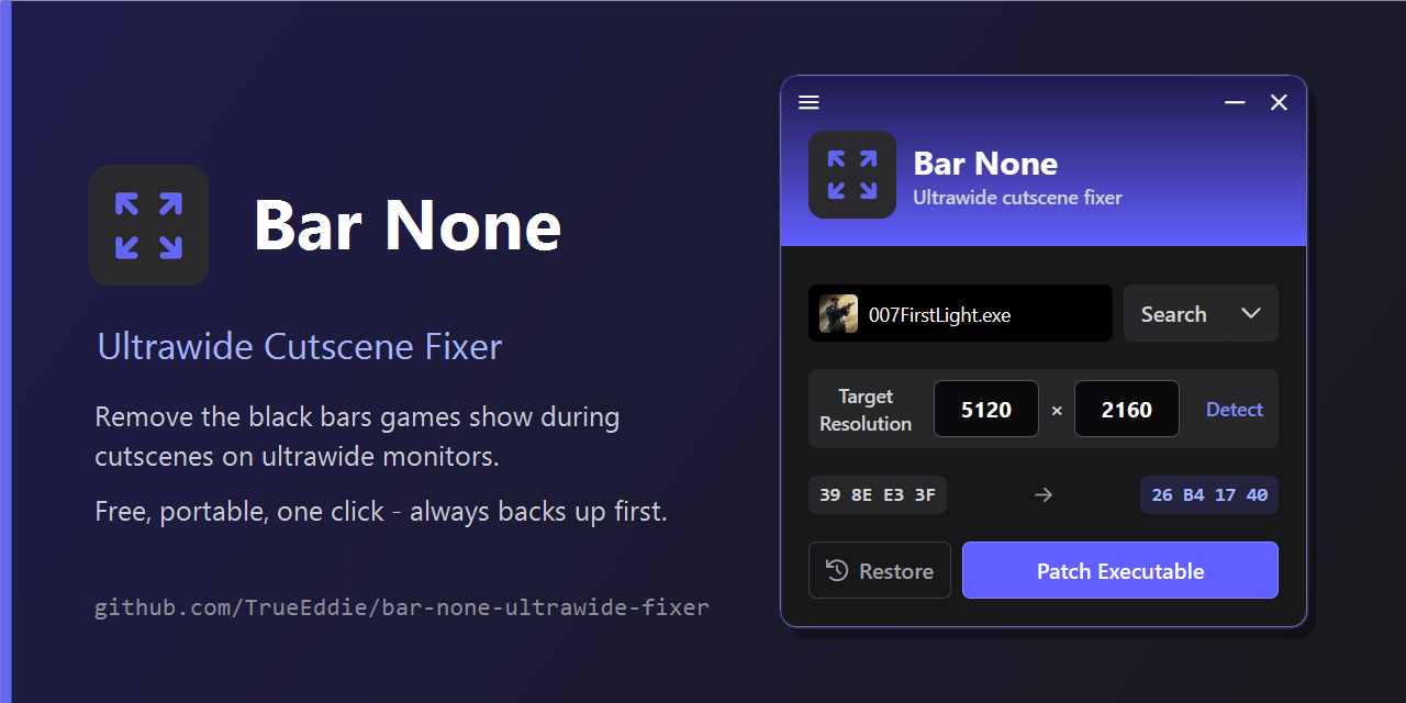 GitHub - TrueEddie/bar-none-ultrawide-fixer: A tiny desktop app that ...