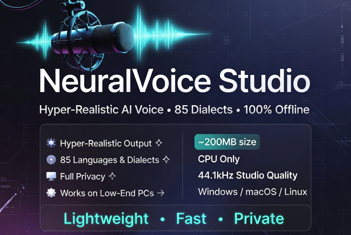 NeuralVoice-Studio-AI-Text-to-Speech-with-85-Dialects-Offline-Lightweight