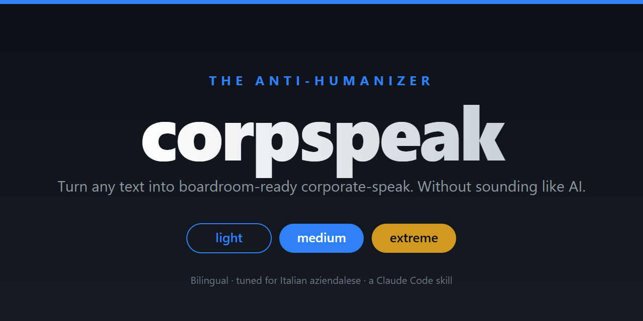 corpspeak