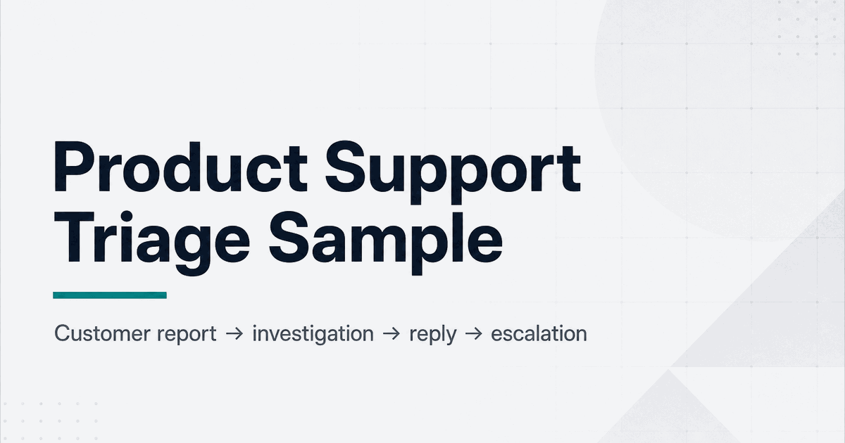 product-support-triage-sample