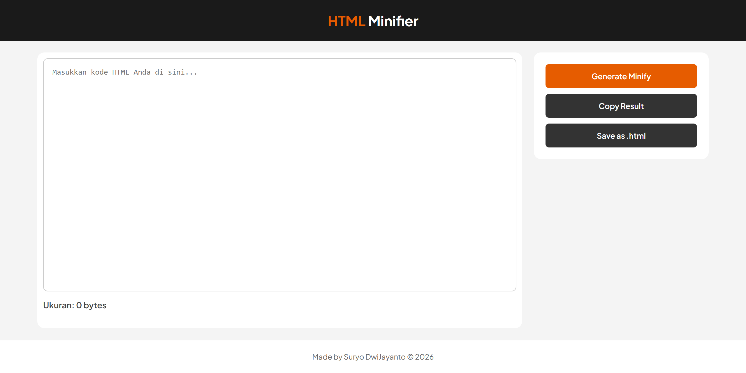minify