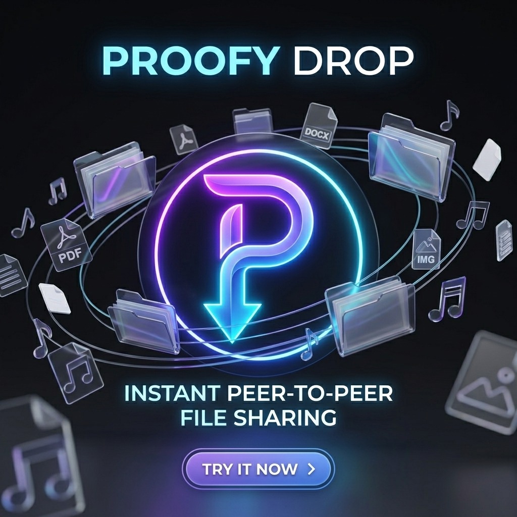 GitHub - proofystudio/proofydrop: 🔄 Instant P2P file sharing — WebRTC ...