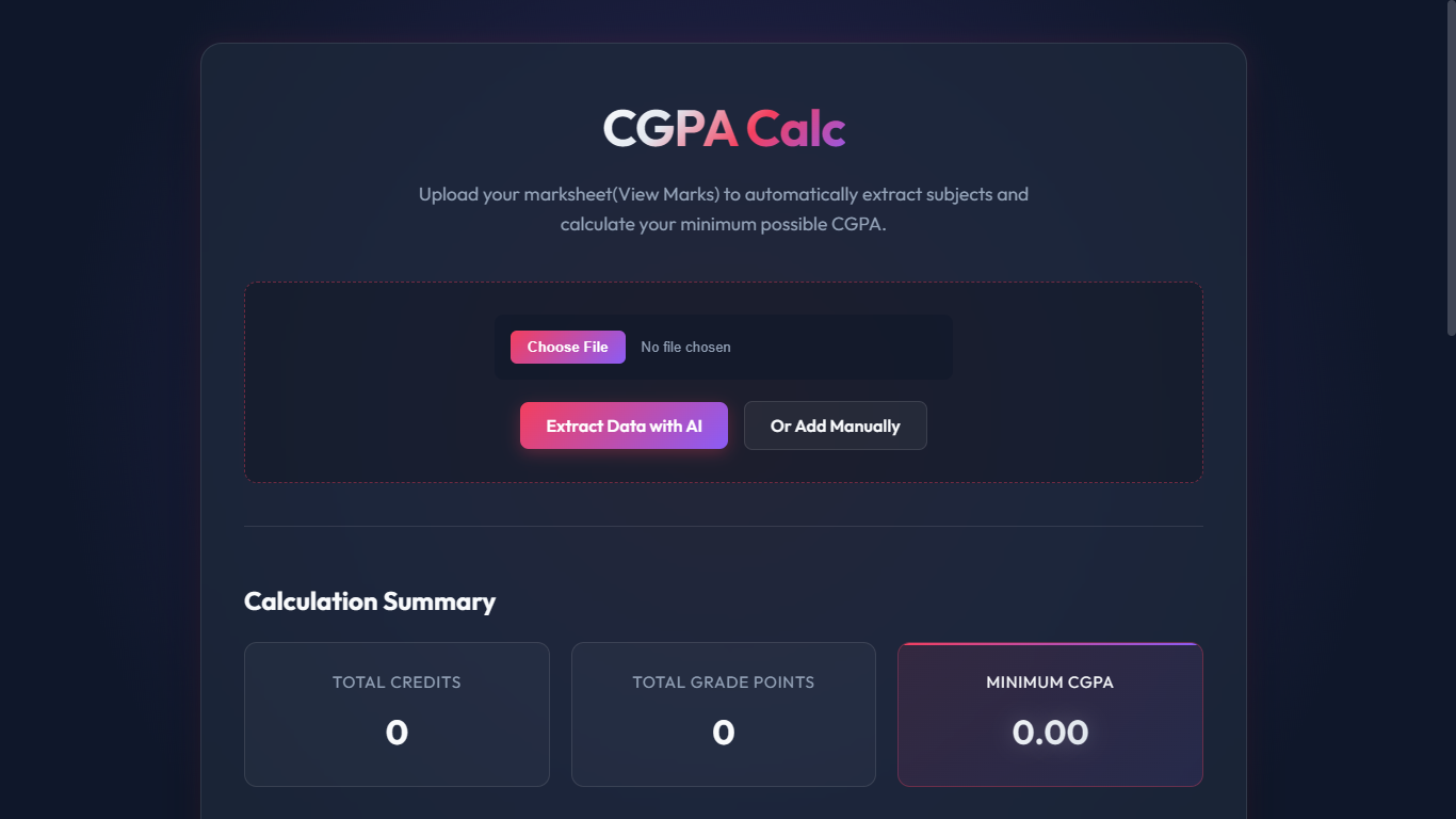 CGPA-Calculator