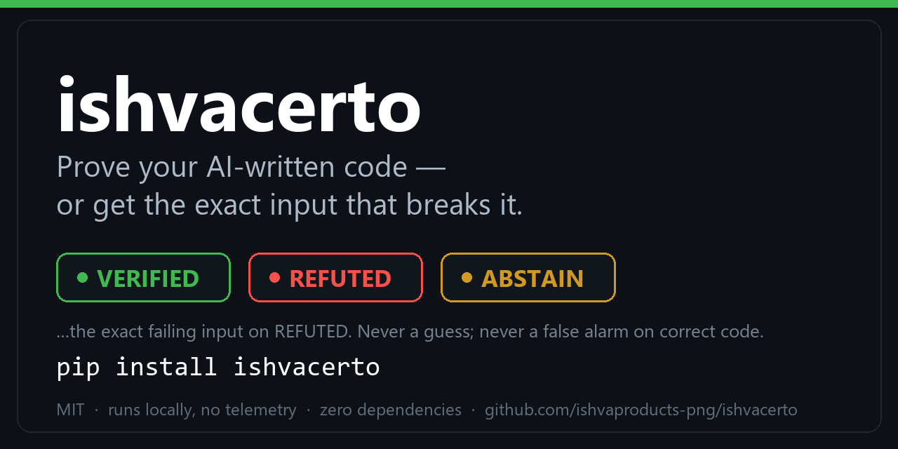 ishvacerto