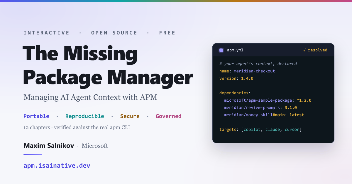 agent-package-manager-book