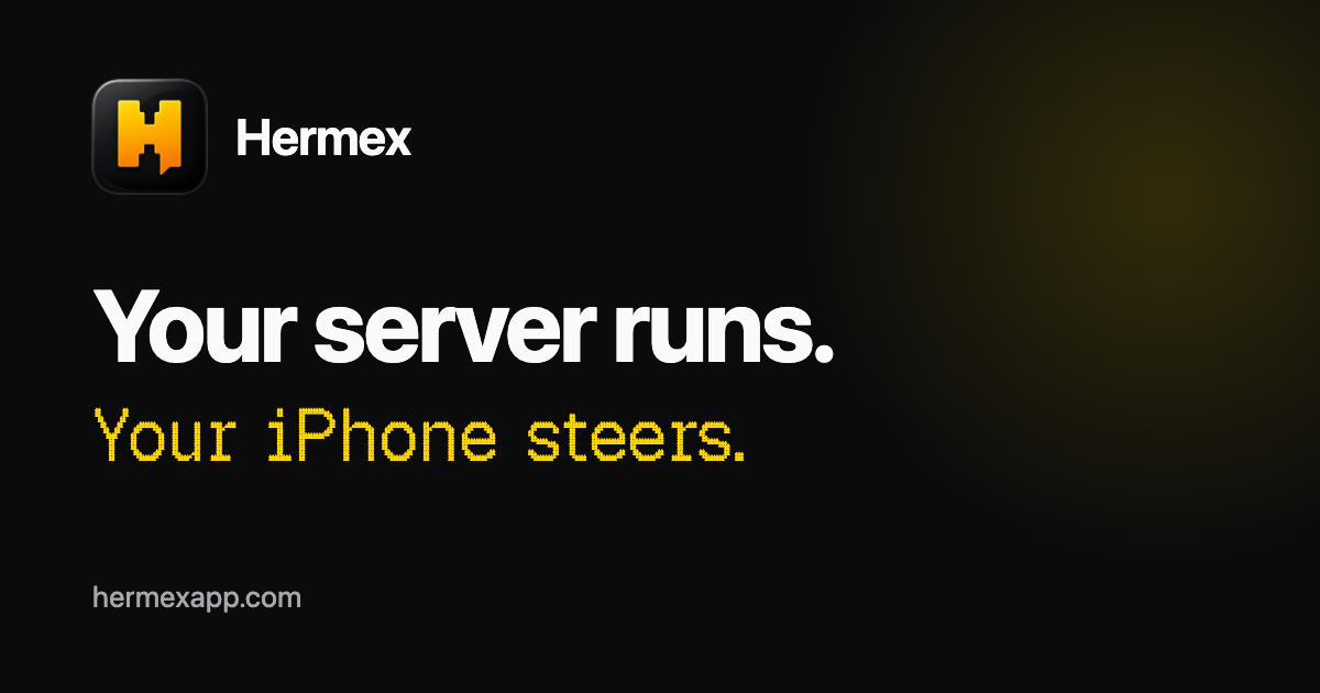 uzairansaruzi/hermex: Native iPhone app for your Hermes agent