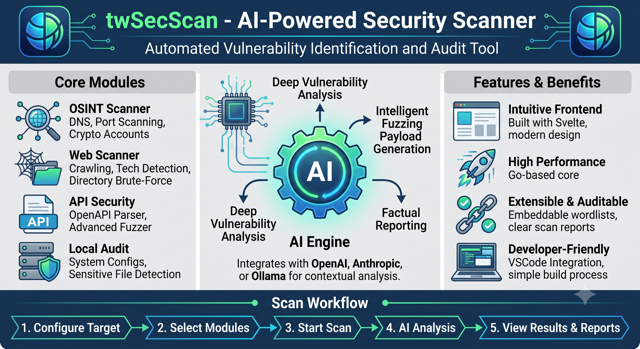 GitHub - twsnmp/twSecScan: An AI-powered, zero-dependency security ...