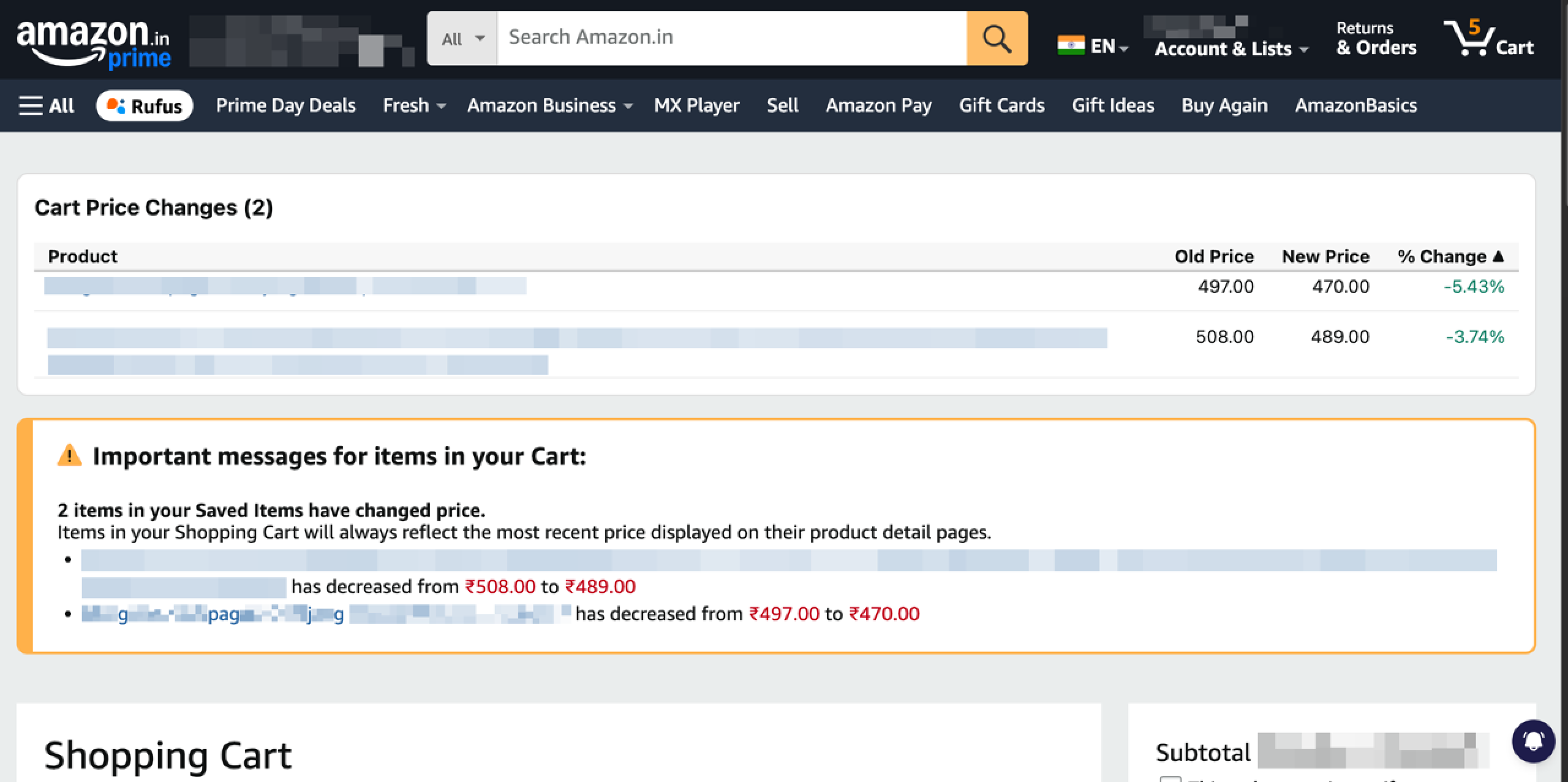 Amazon-CartLens