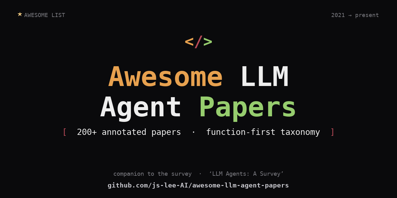 awesome-llm-agent-papers
