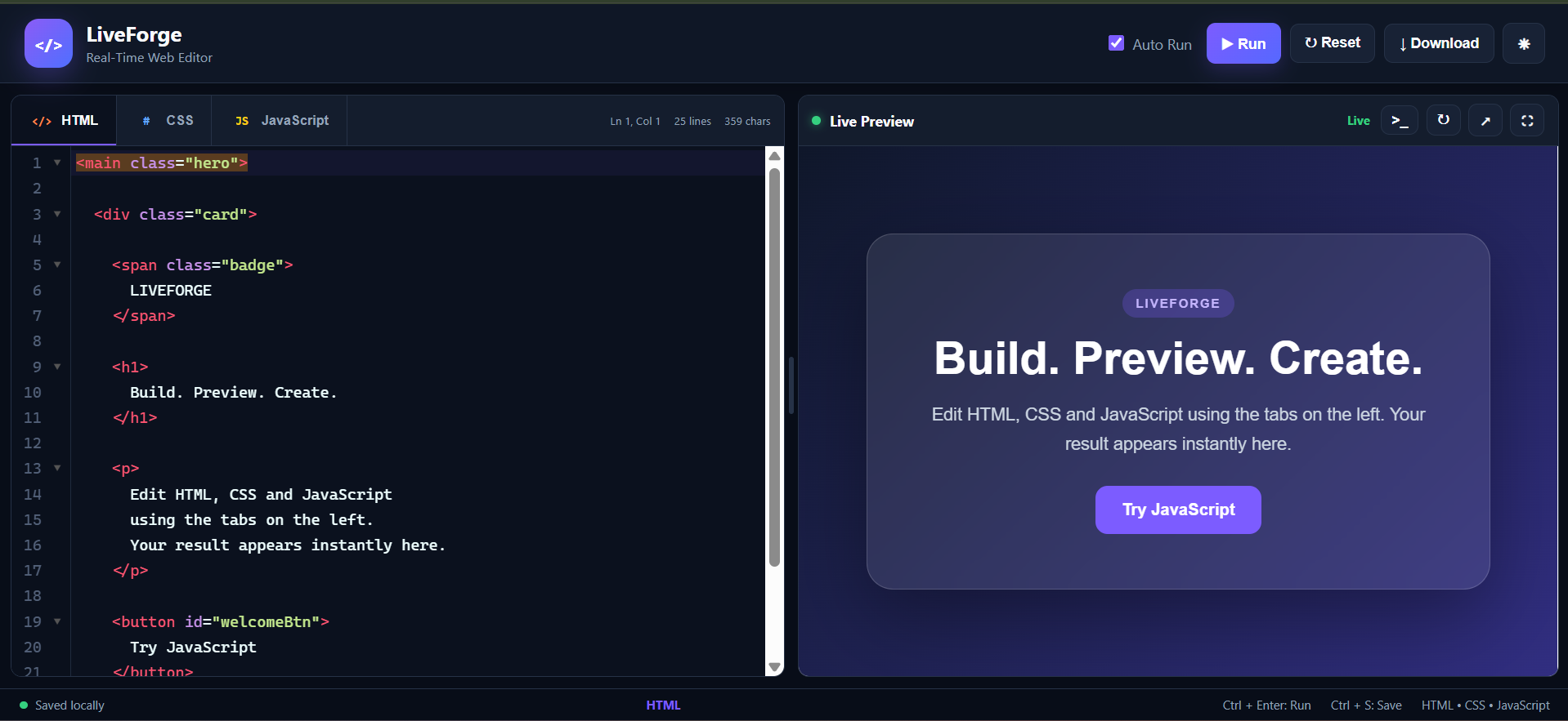 realtime-html-css-javascript-editor