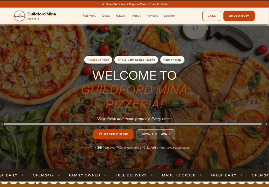 restaurant-website