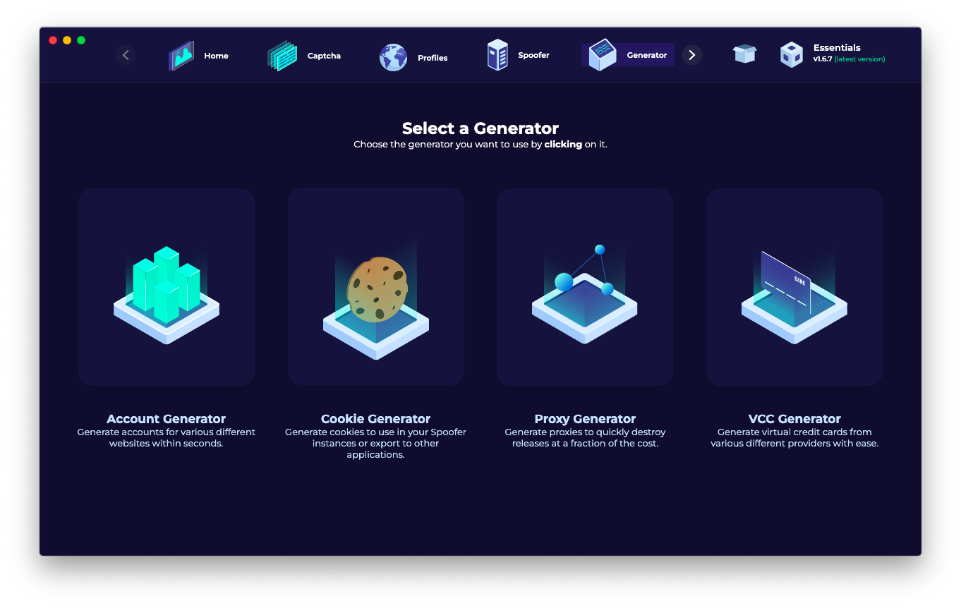 account-creating-generator