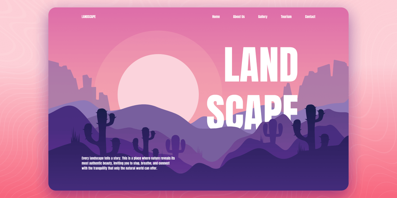 responsive-desert-landscape-landing-page
