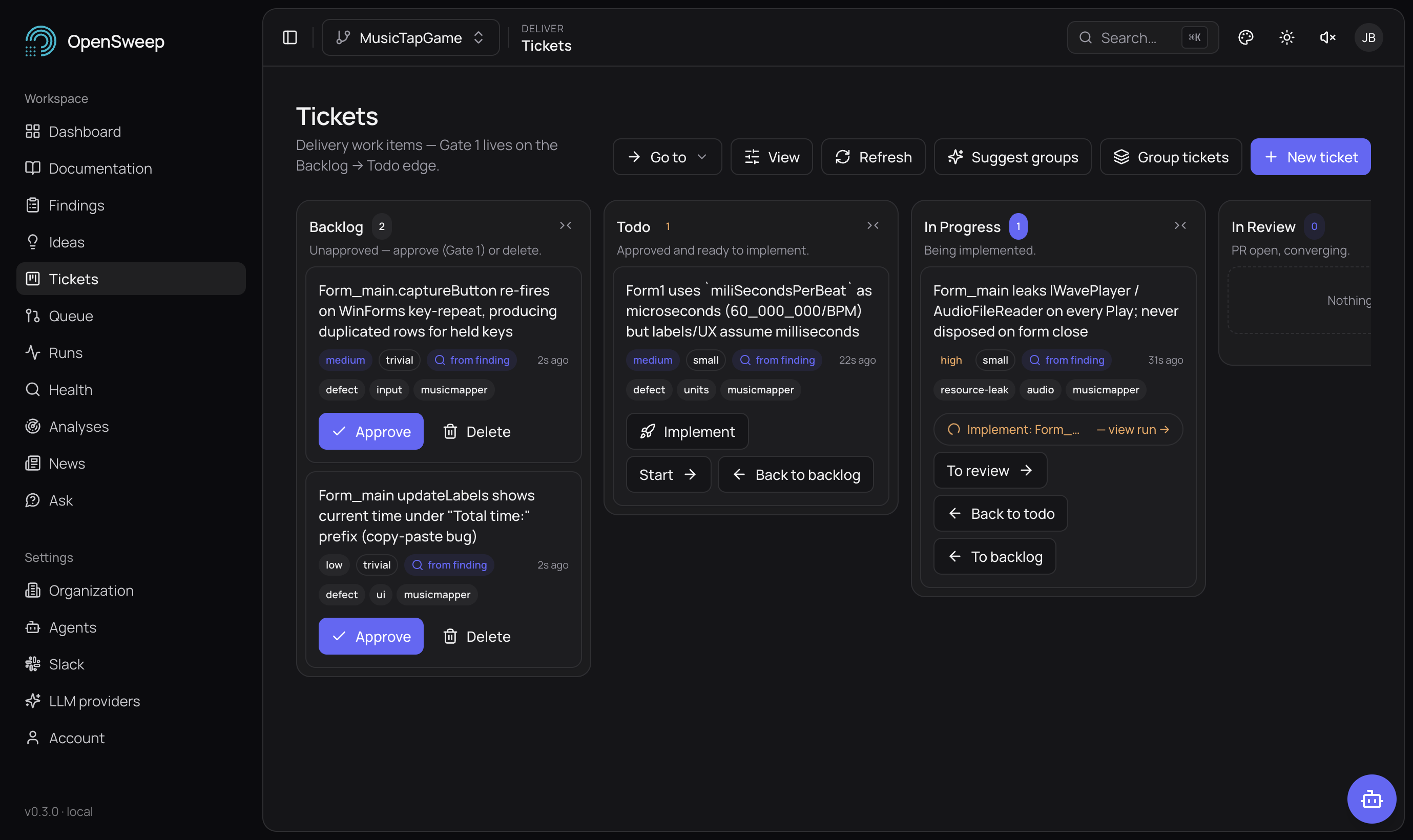 OpenSweep