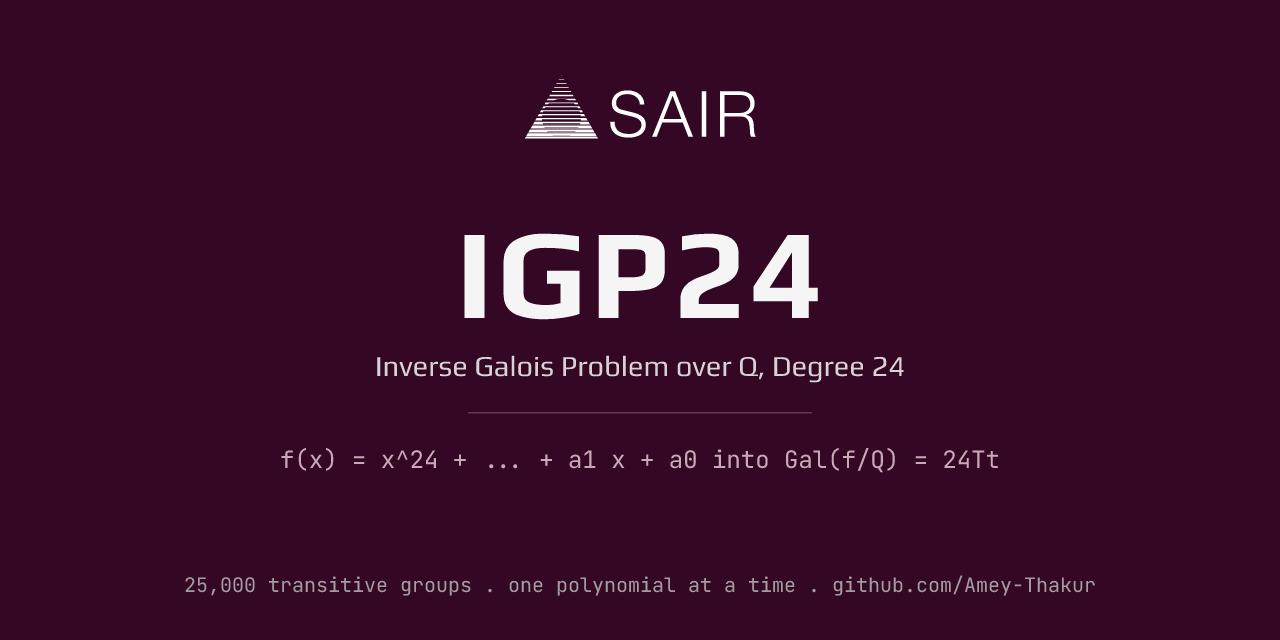 SAIR-INVERSE-GALOIS-PROBLEM-IGP24