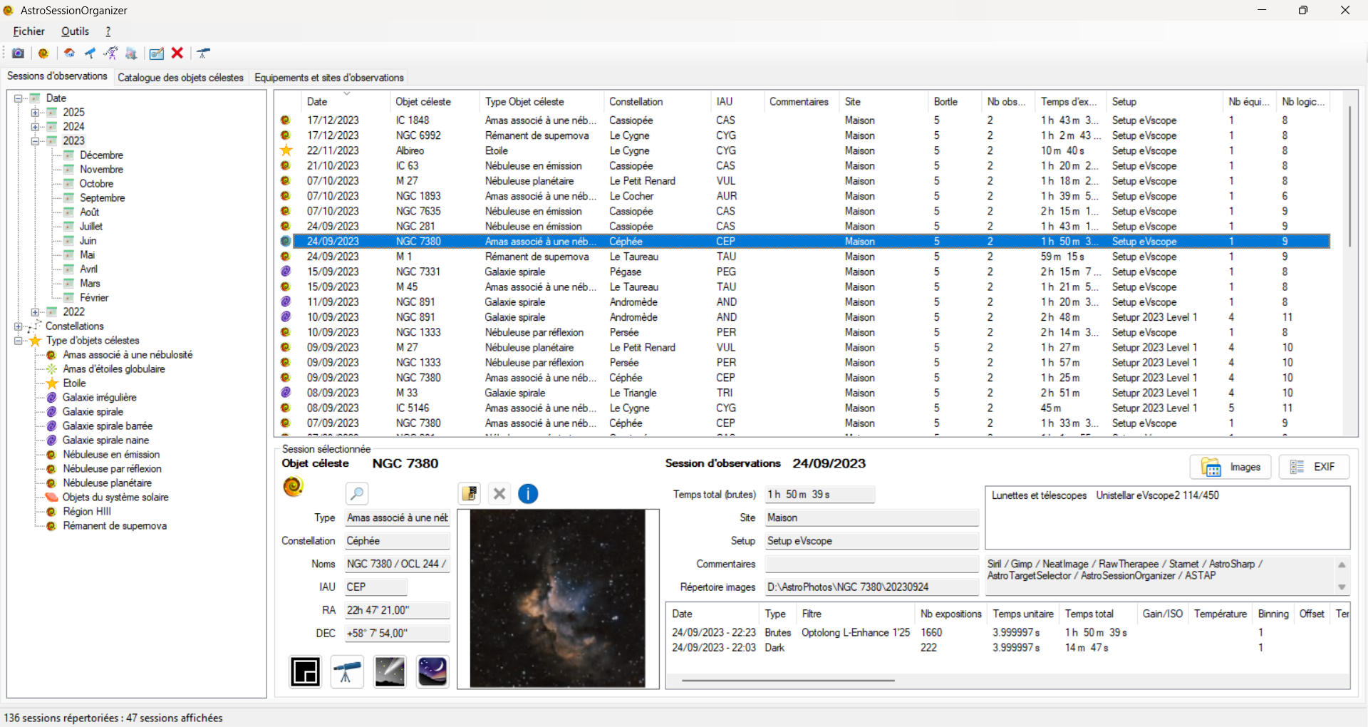 AstroSessionOrganizer