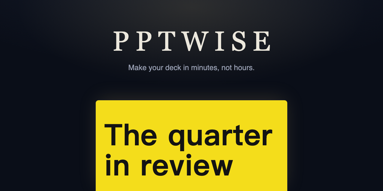 pptwise