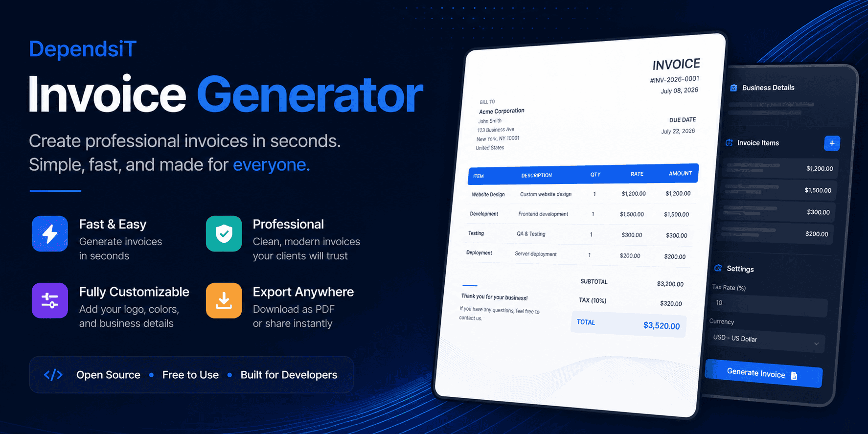 dependsit-invoice-generator