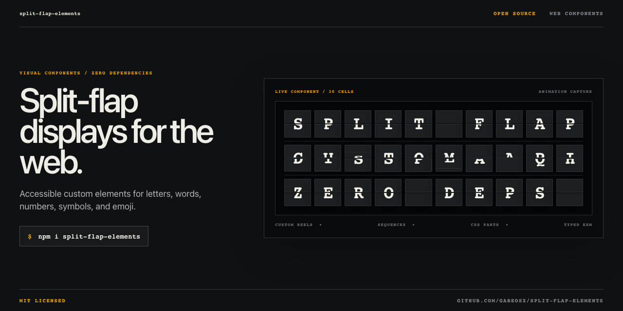 split-flap-elements