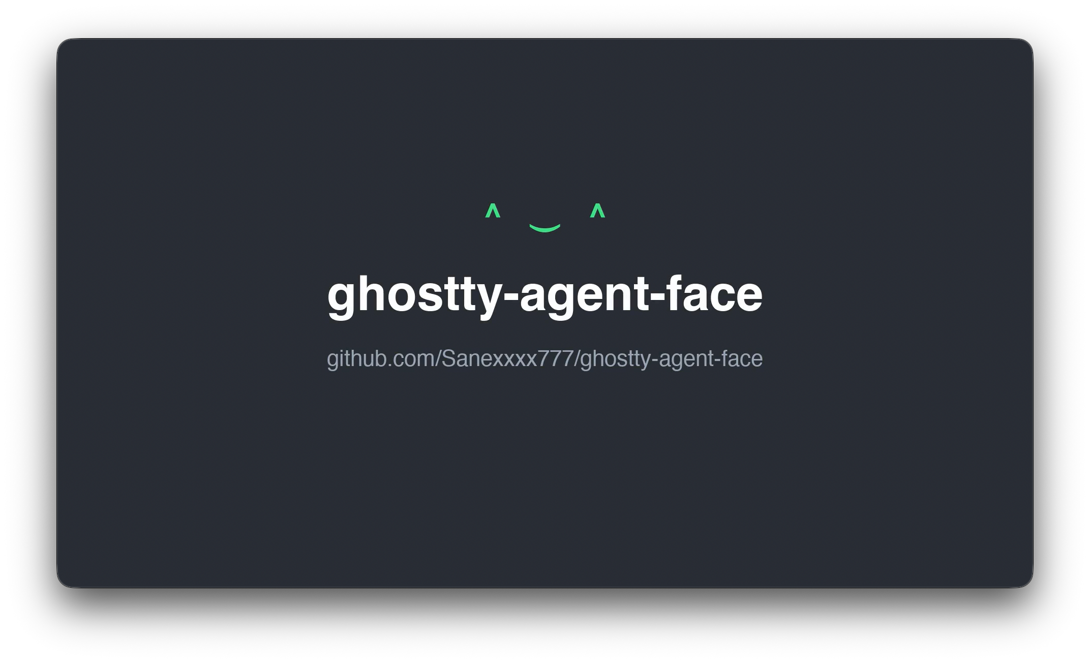 Ghostty-Agent-Face