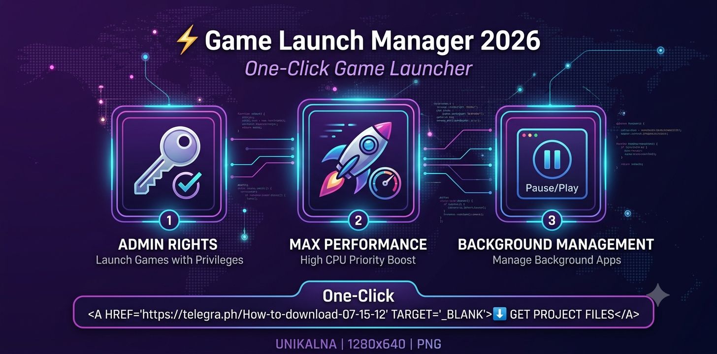 Game-Launch-Manager-2026