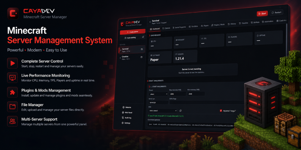 MinecraftServerManagementSystem