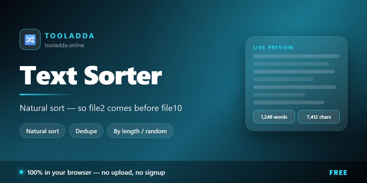 text-sorter