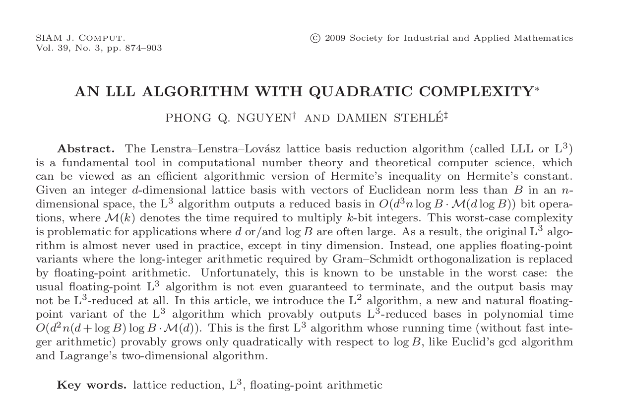L2-Lattice-Reduction-With-Quadratic-Complexity