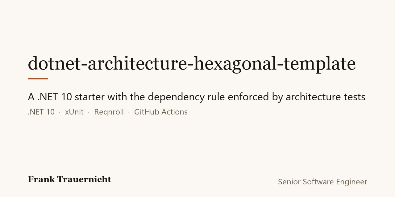 dotnet-architecture-hexagonal-template