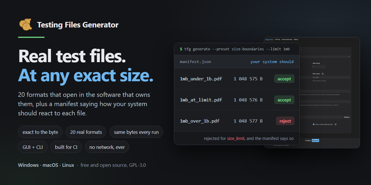 TestingFilesGenerator