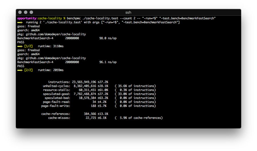 GitHub - domodwyer/benchpmc: Black-box benchmarking of CPU cache hit ...