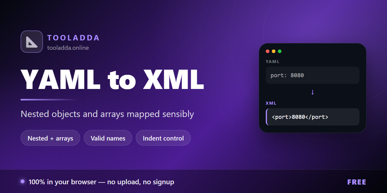 yaml-to-xml