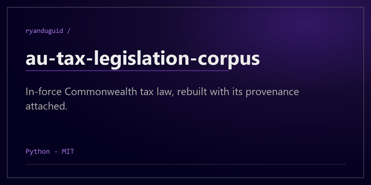 au-tax-legislation-corpus