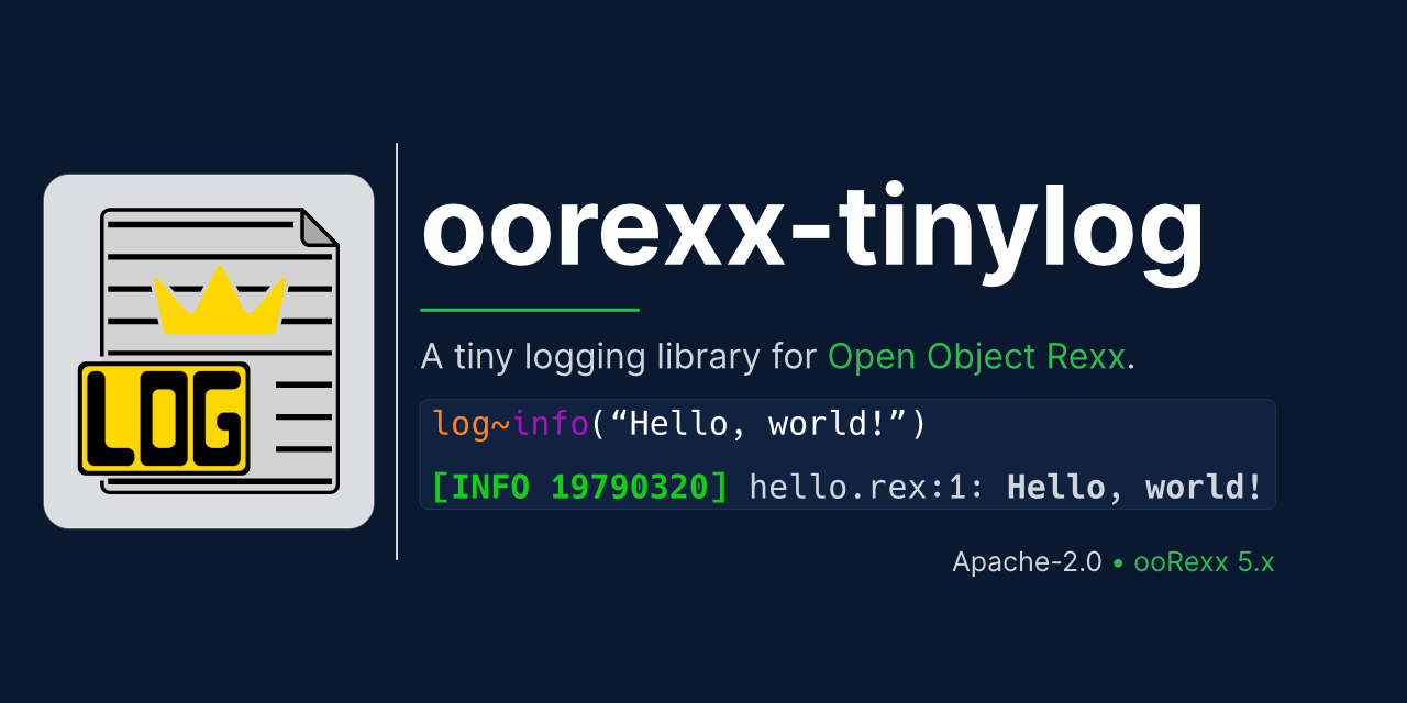 oorexx-tinylog
