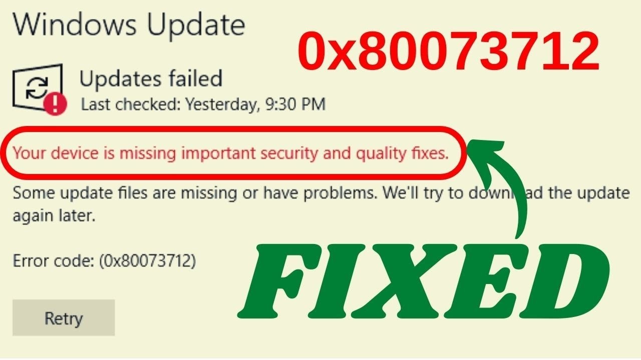 Fix-0x80073712