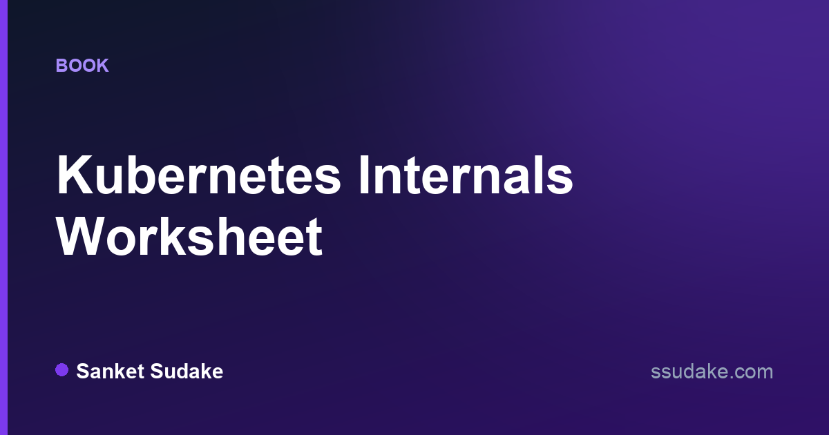 k8s-worksheet